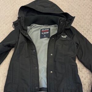 Hollister Black Hooded Jacket
